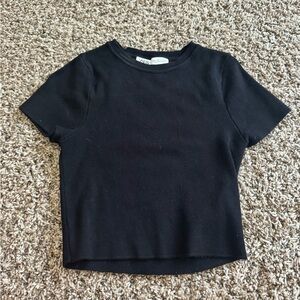 Zara Black Baby Tee